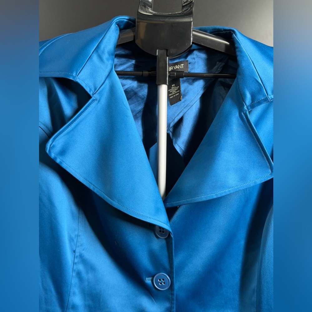 NEW/LANE BRYANT Gorgeous Blue JACKET| Heavy Outer COAT| WOMEN'S Size 24 - Picture 4 of 11